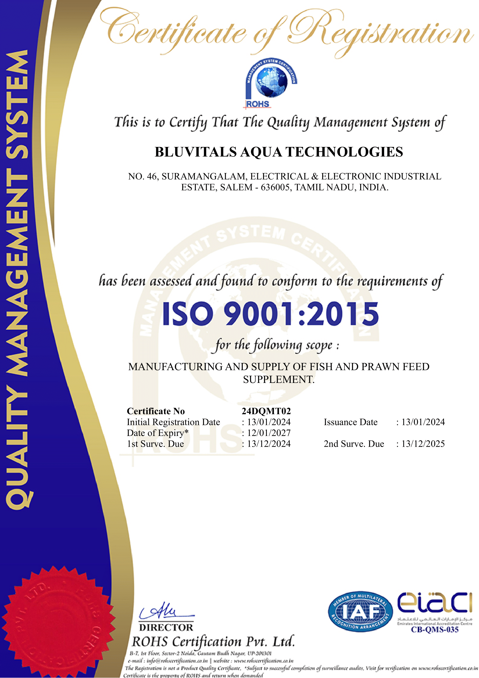 ISO Certification